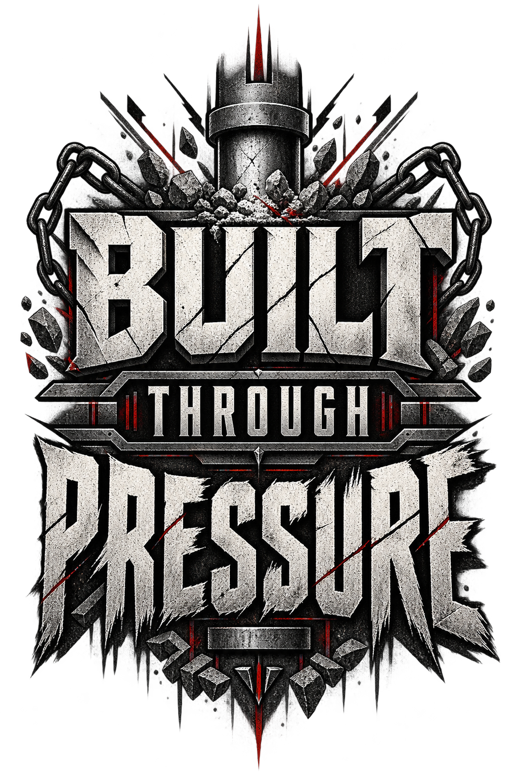 Built Through Pressure Oversized Graphic T-Shirt