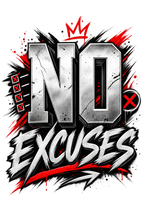 No Excuses Just Results Oversized Graphic T-Shirt