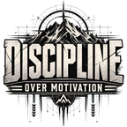 Discipline Over Motivation Oversized Streetwear T-Shirt