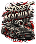 Street Machine Vintage Racing Oversized T-Shirt
