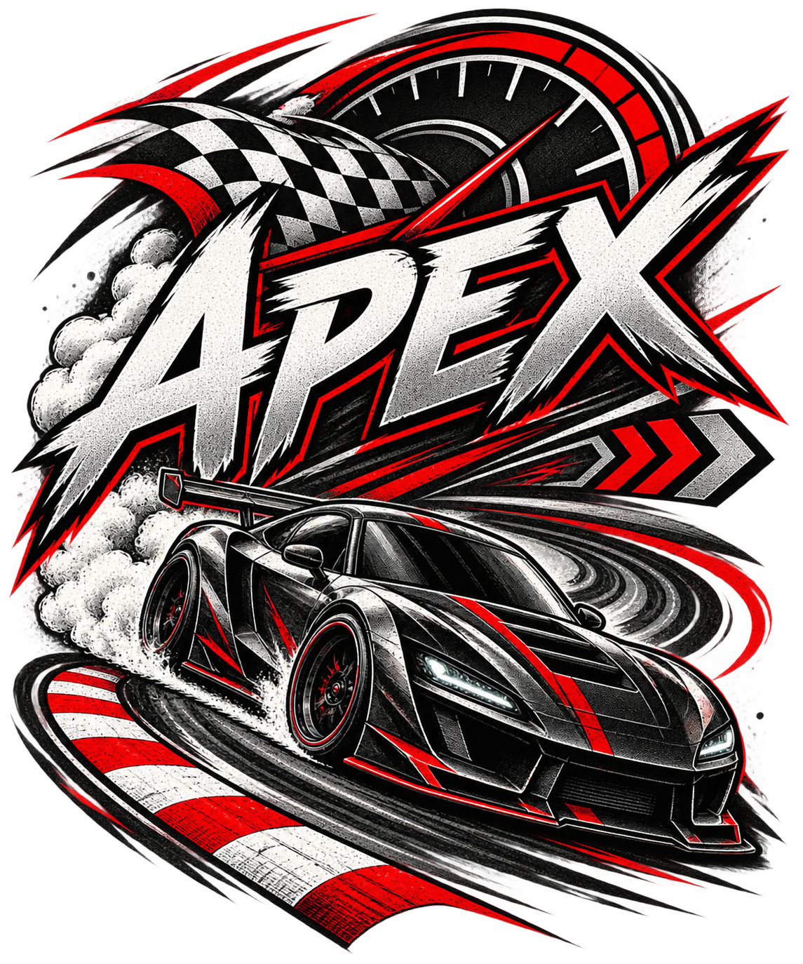 APEX Find The Line Oversized Racing T-Shirt