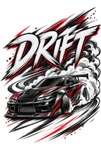 DRIFT — Oversized Automotive Graphic T-Shirt