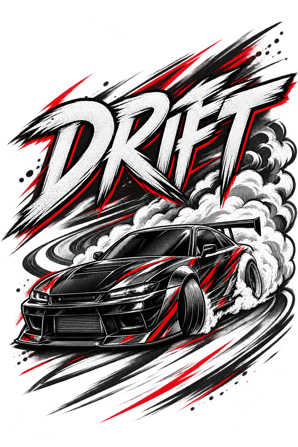 DRIFT — Oversized Automotive Graphic T-Shirt