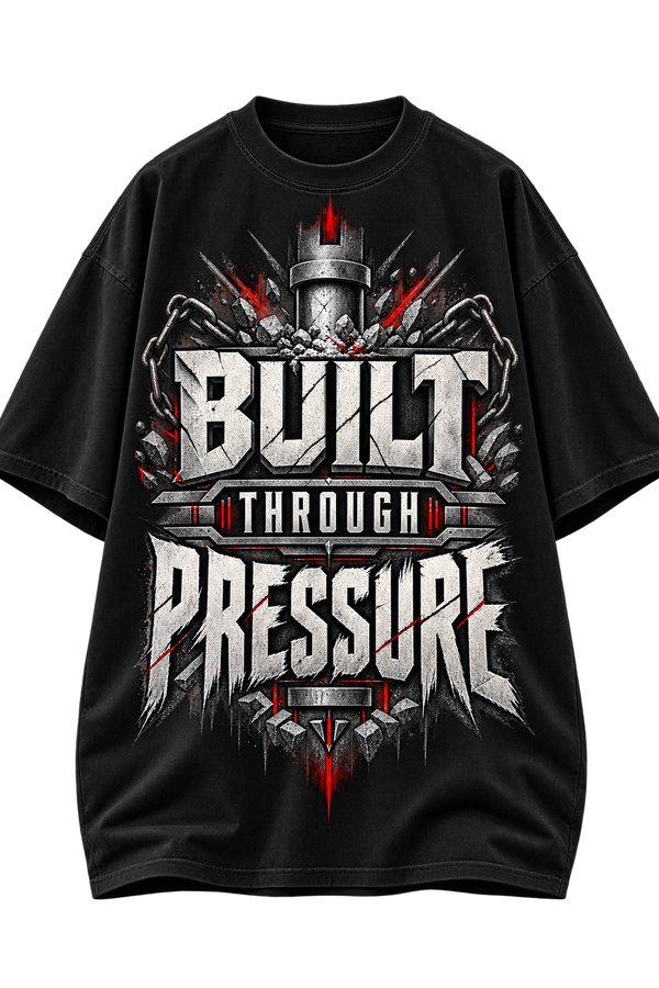 Built Through Pressure Oversized Graphic T-Shirt