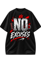No Excuses Just Results Oversized Graphic T-Shirt