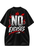 No Excuses Just Results Oversized Graphic T-Shirt