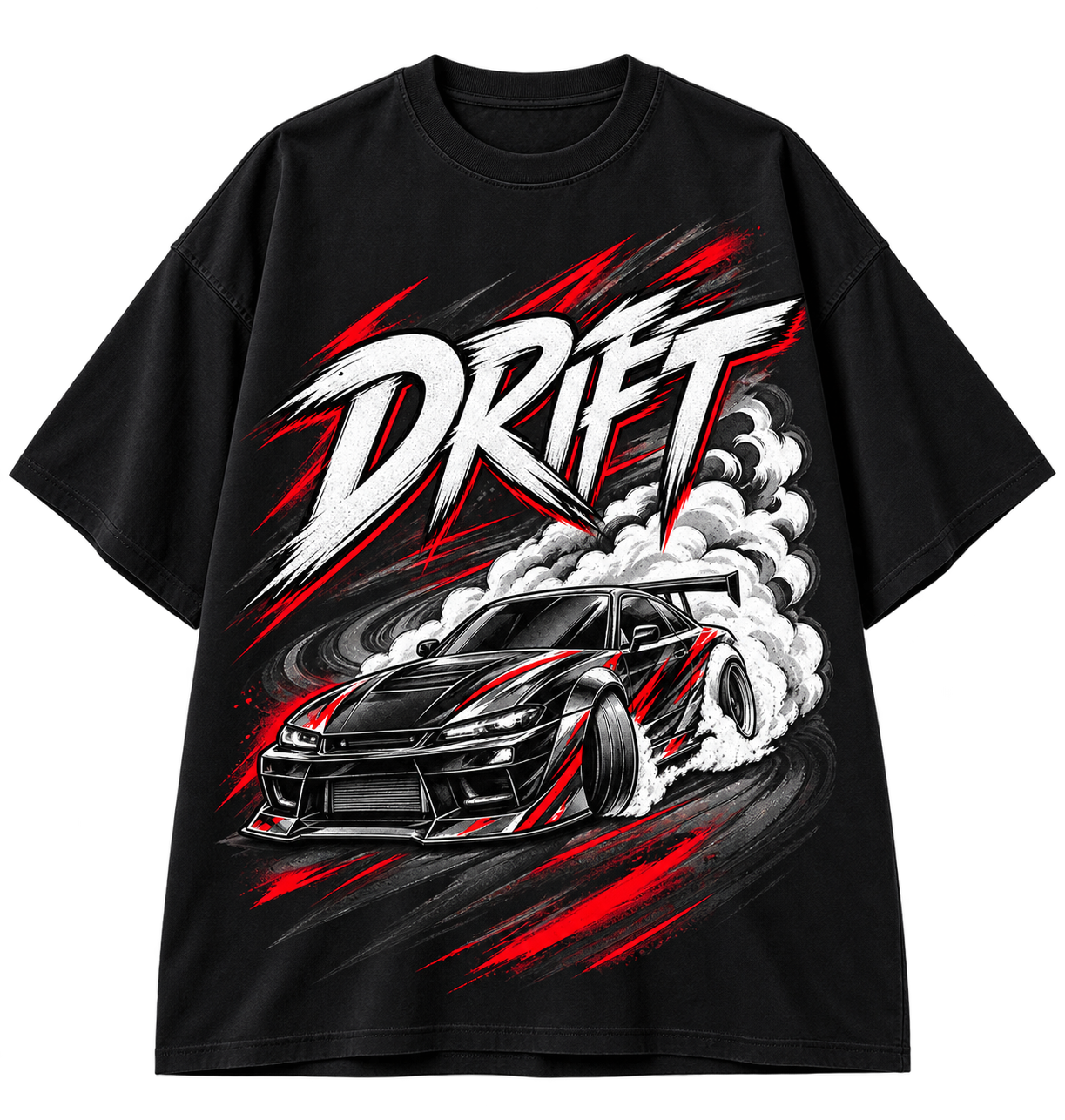 DRIFT — Oversized Automotive Graphic T-Shirt
