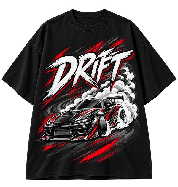 DRIFT — Oversized Automotive Graphic T-Shirt