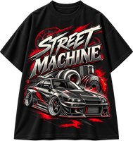 Street Machine Vintage Racing Oversized T-Shirt