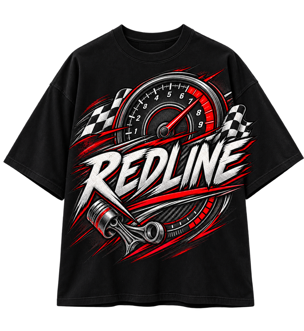 REDLINE Oversized Motorsport Graphic T-Shirt
