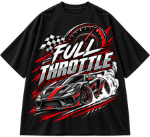 Full Throttle Oversized Racing Graphic T-Shirt