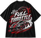 Full Throttle Oversized Racing Graphic T-Shirt