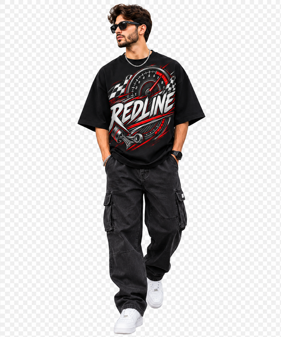 REDLINE Oversized Motorsport Graphic T-Shirt