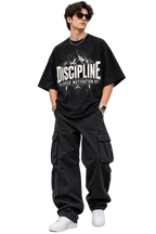 Discipline Over Motivation Oversized Streetwear T-Shirt