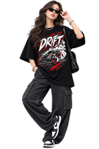 DRIFT — Oversized Automotive Graphic T-Shirt