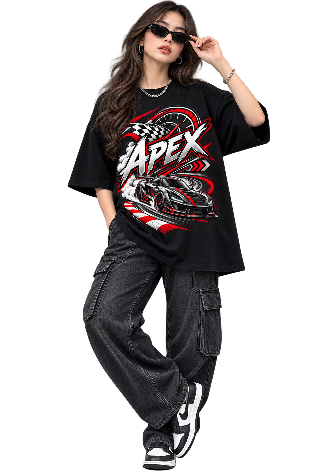 APEX Find The Line Oversized Racing T-Shirt